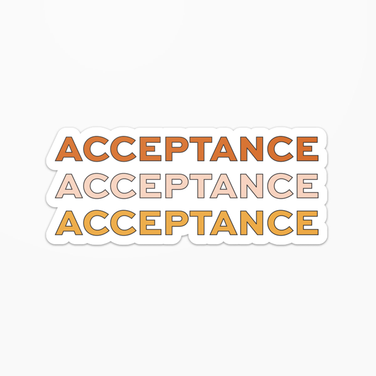 Acceptance Sticker